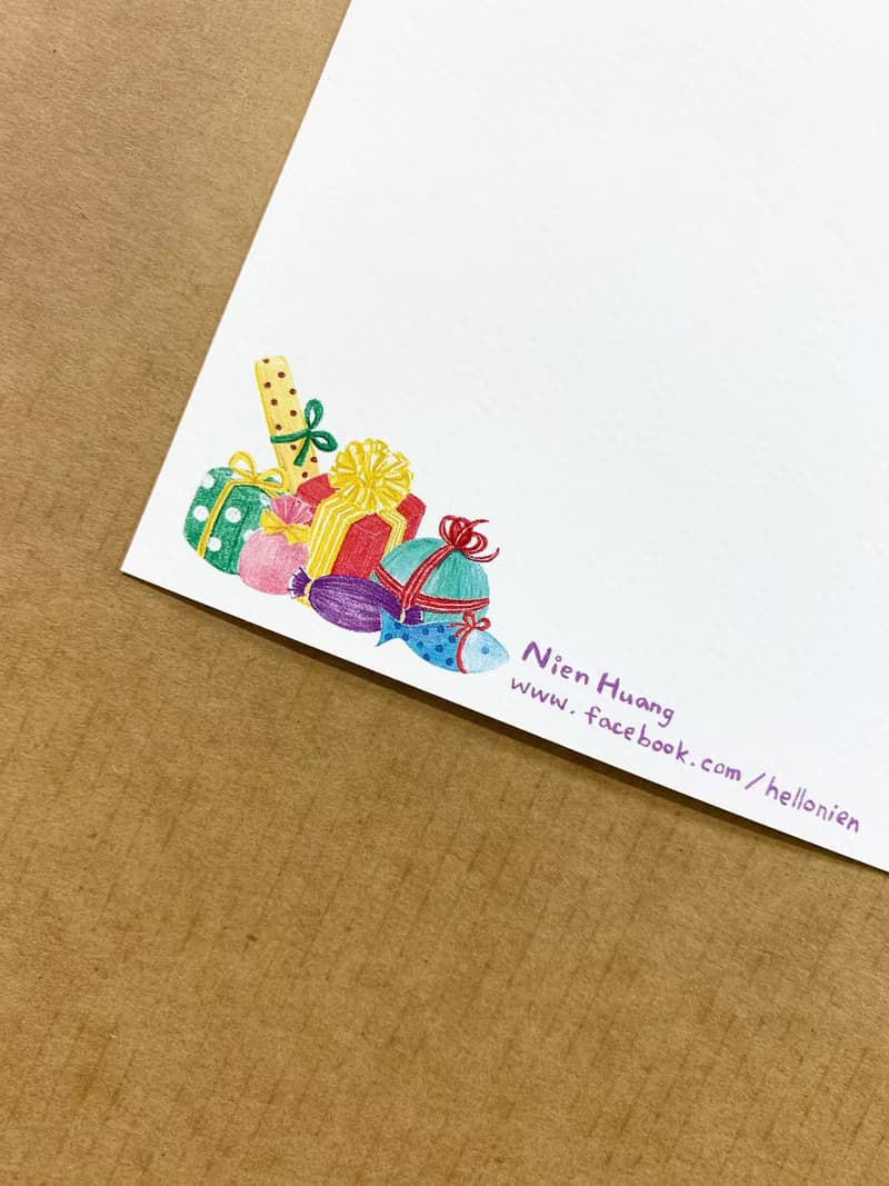 交換禮物 聖誕明信片