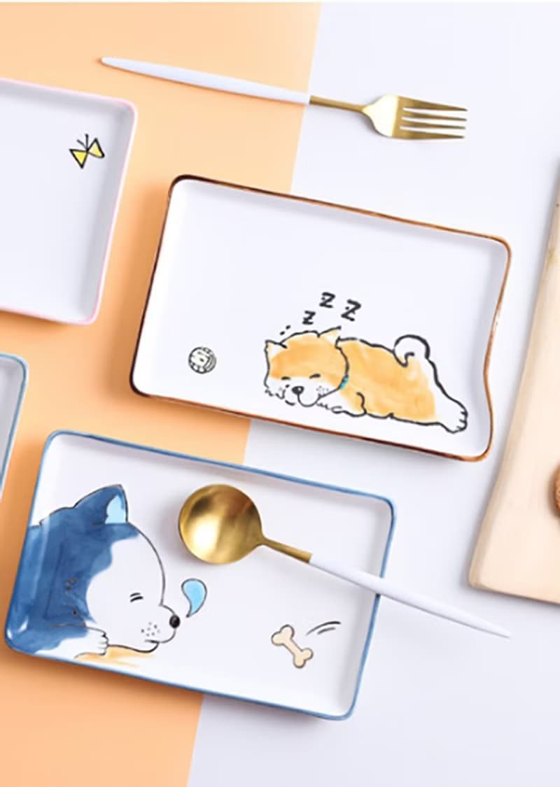 柴犬大學 - 柴犬創意碗盤 柴犬造型盤子 柴犬文創   送禮小物