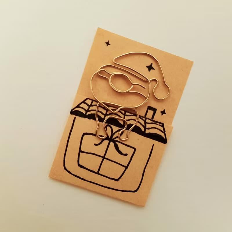 聖誕交換禮物/季節限定 |書籤|迴紋針 | 品牌趣味金工|手工文青風