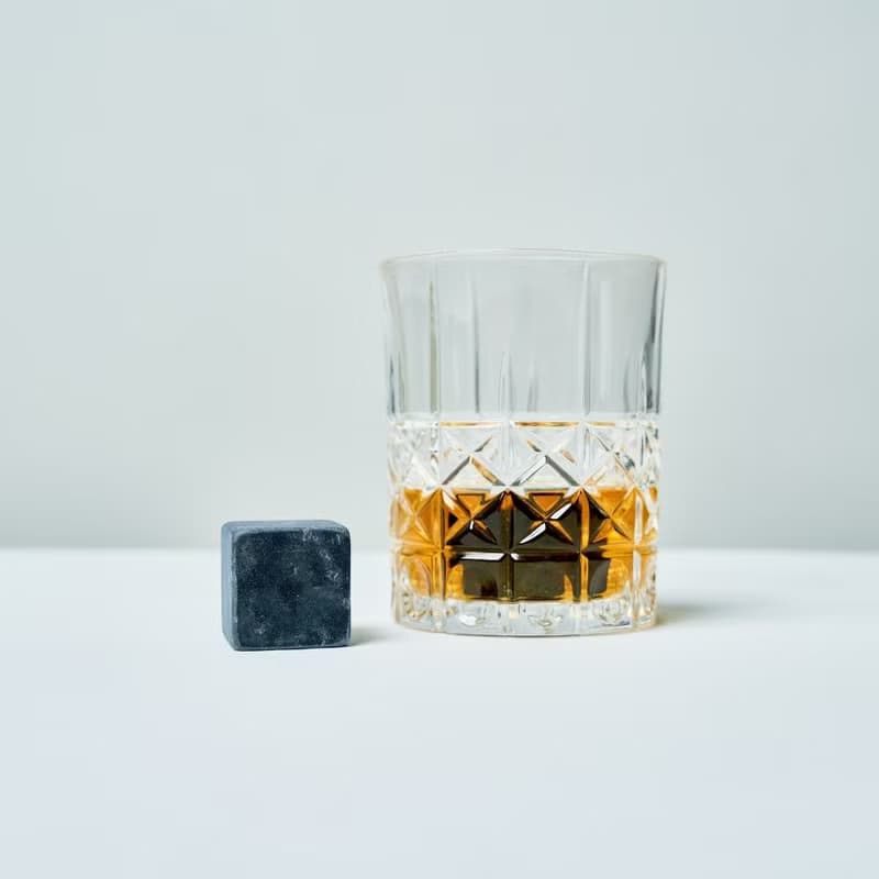 威士忌 墨玉冰磚(大方塊) | 快速醒酒(可重複使用) 絨布袋+禮盒
