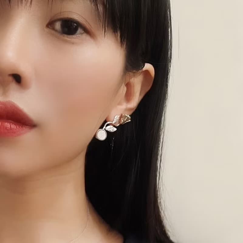 純銀玫瑰雨露 | 設計師VitalitéJewelry | 獨家永續珠寶款