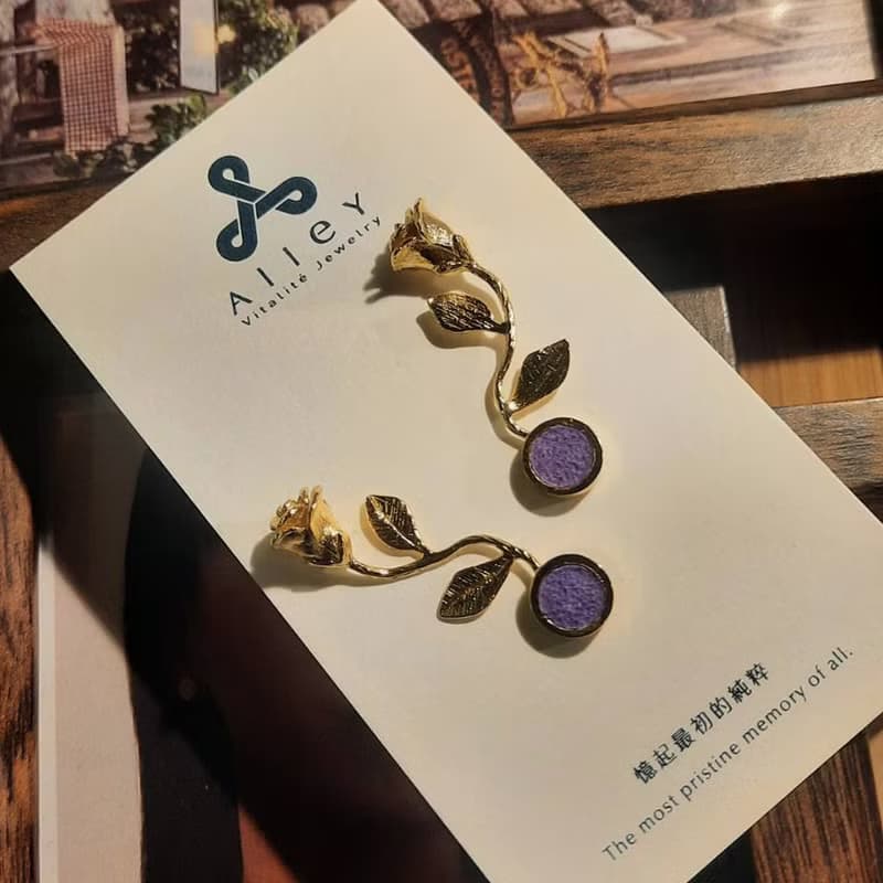 純銀玫瑰雨露 | 設計師VitalitéJewelry | 獨家永續珠寶款