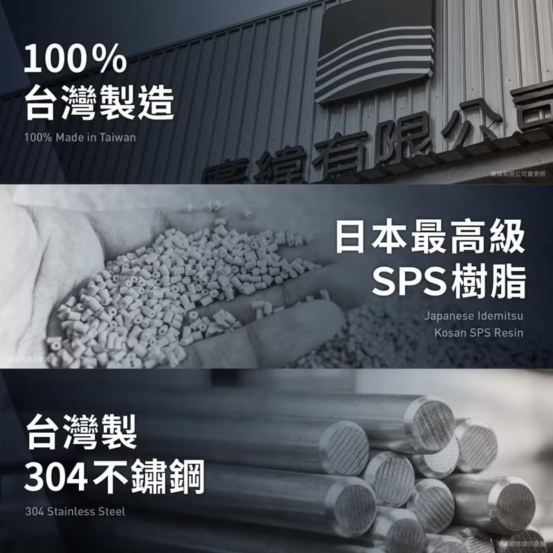 【台灣製】冷灰色 長款1雙入 304不鏽鋼筷子 健康於筷