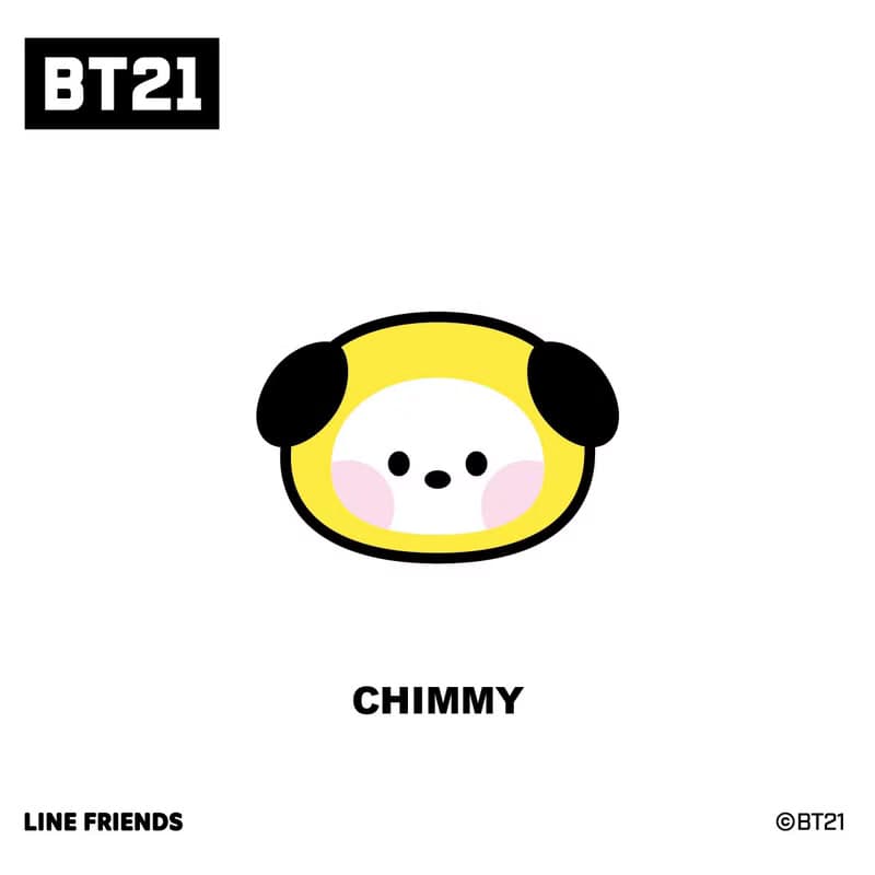 BT21 minini CHIMMY 透明吸吸杯