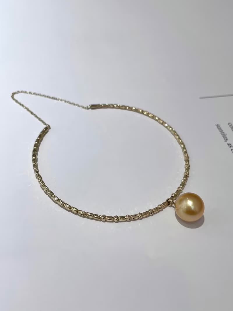 光影之滴大溪地天然珍珠南洋珍珠真珠珍珠手環18K珍珠手鐲手鍊