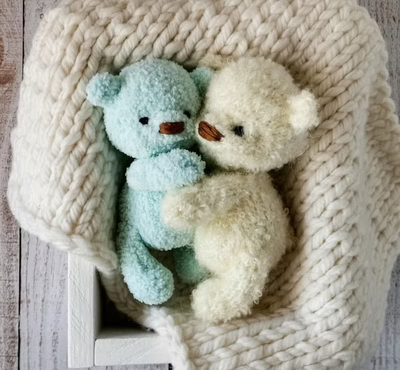 【數位】Knitting pattern Kind Bear Toy. English and Russian language. Knitting tutorial