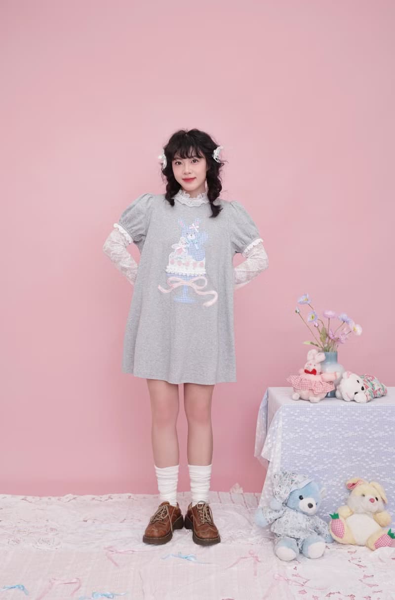 甜美少女 花邊玫瑰蝴蝶結 蕾絲上衣