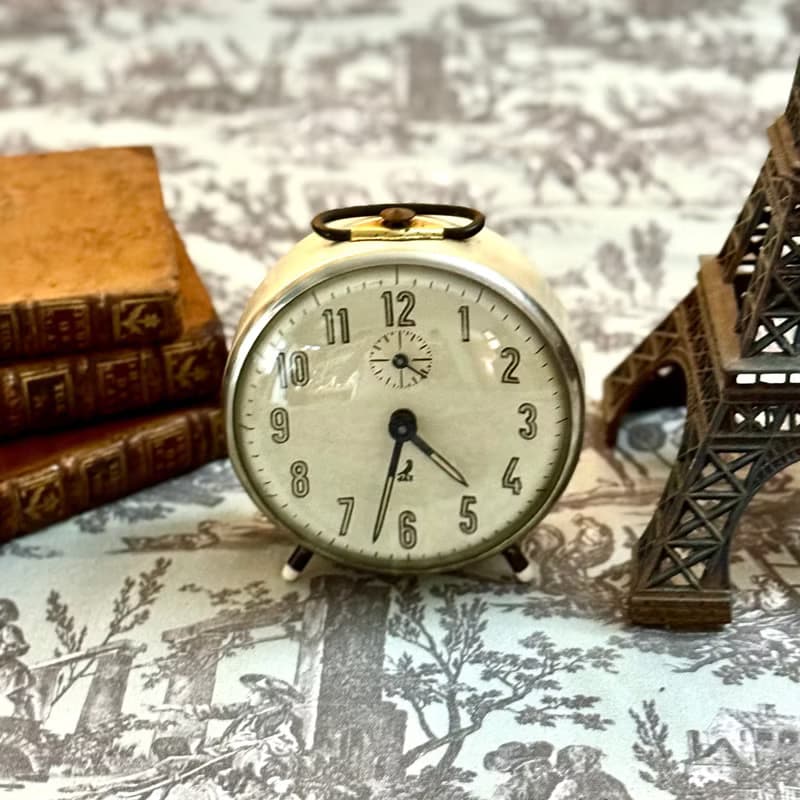 50743-迷人法國古董JAZ 機械鬧鐘