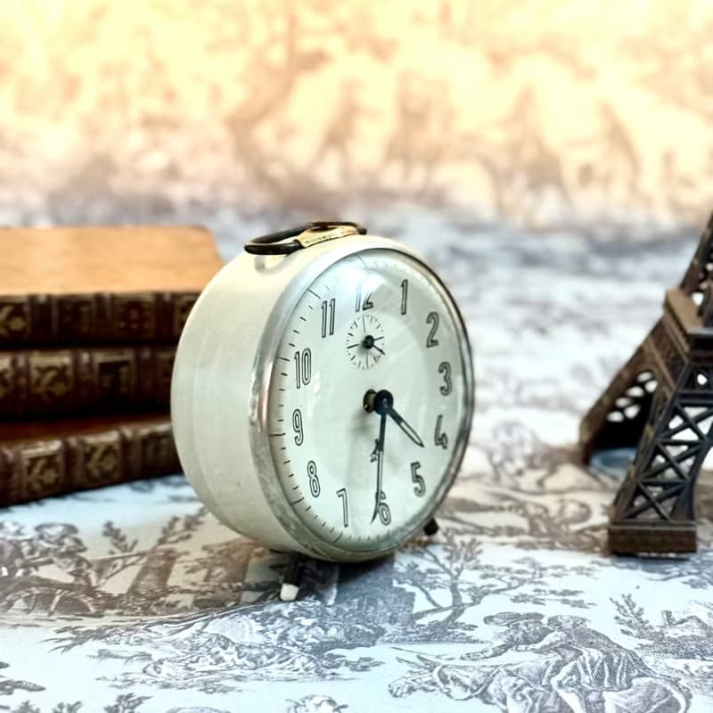 50743-迷人法國古董JAZ 機械鬧鐘