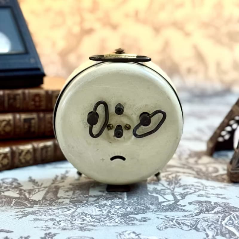 50743-迷人法國古董JAZ 機械鬧鐘