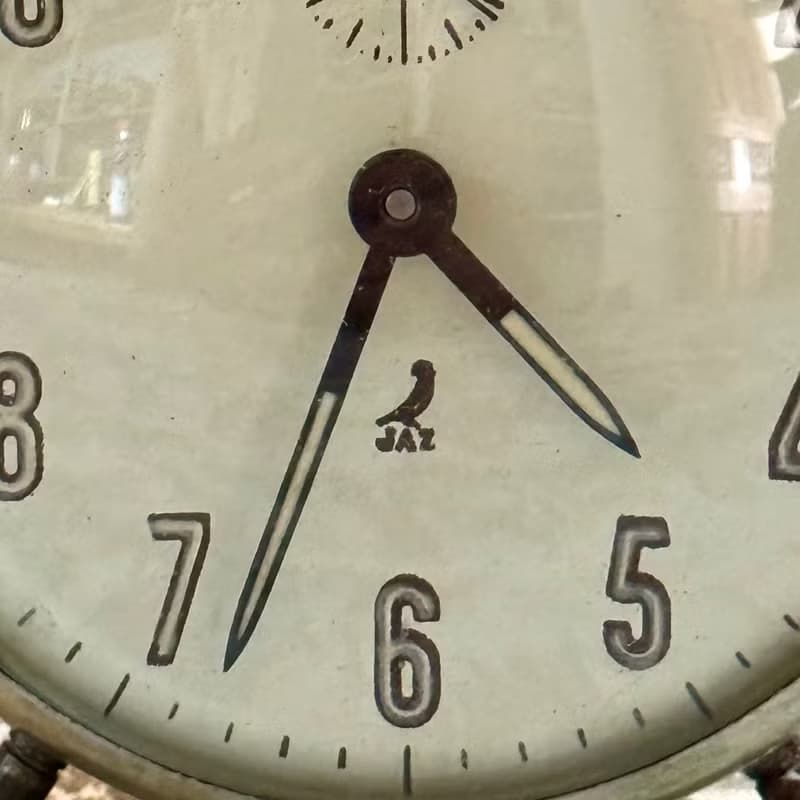 50743-迷人法國古董JAZ 機械鬧鐘