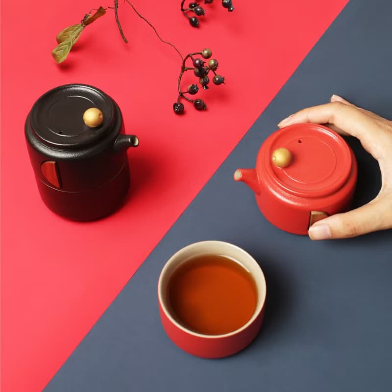 陸寶LOHAS 凝月隨手泡 1壺1杯+便攜包 旅行茶組
