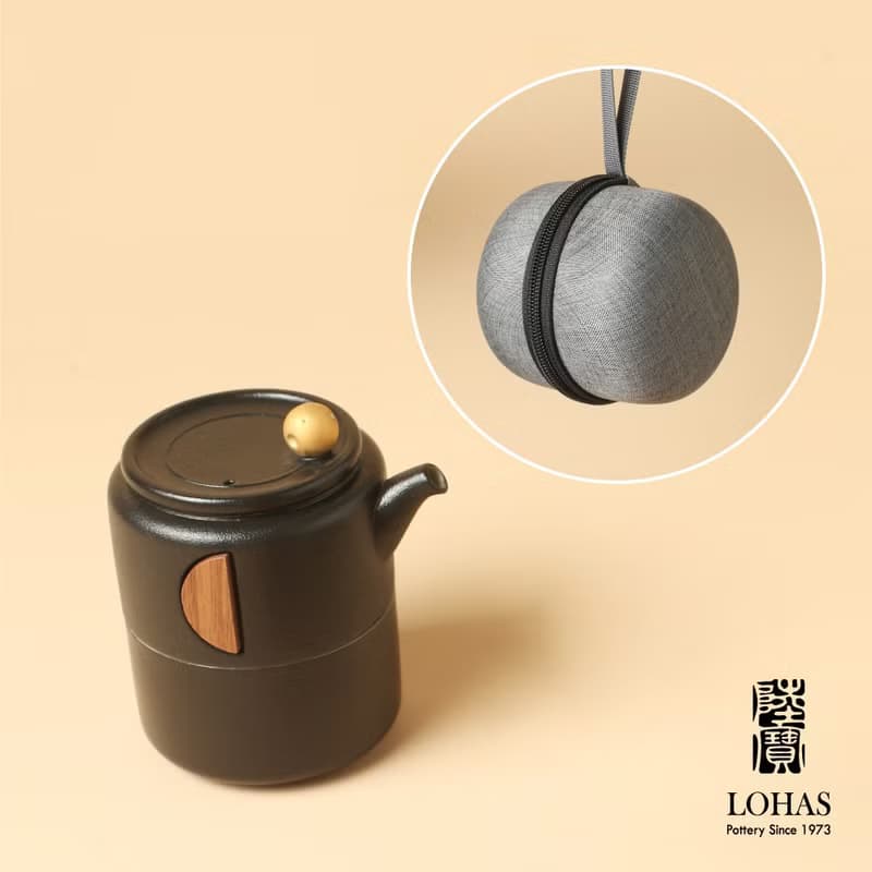 陸寶LOHAS 凝月隨手泡 1壺1杯+便攜包 旅行茶組