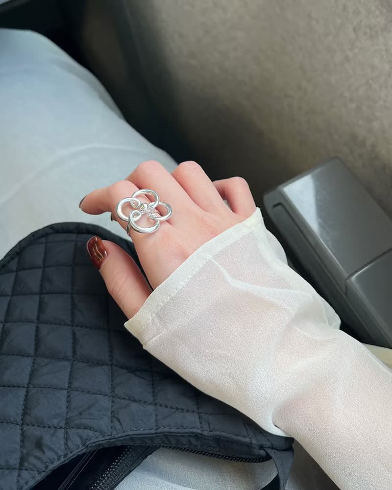 幸運草 純銀戒