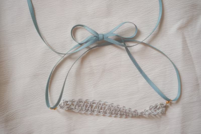 蕾絲編織頸鏈 蠟繩項鍊 可當手鍊