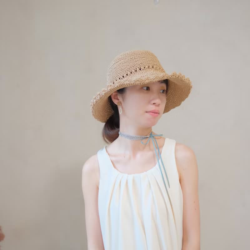 蕾絲編織頸鏈 蠟繩項鍊 可當手鍊