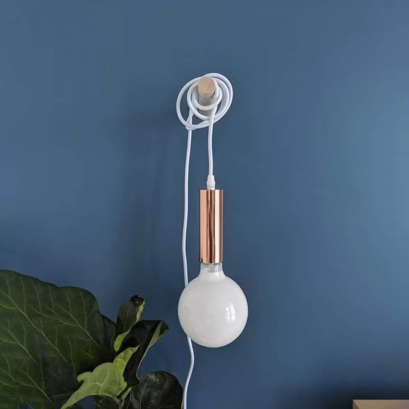 Wall Birch hook Diameter 1,5in Lamp, Handbag, Plant hook Hanger. Macrame holder