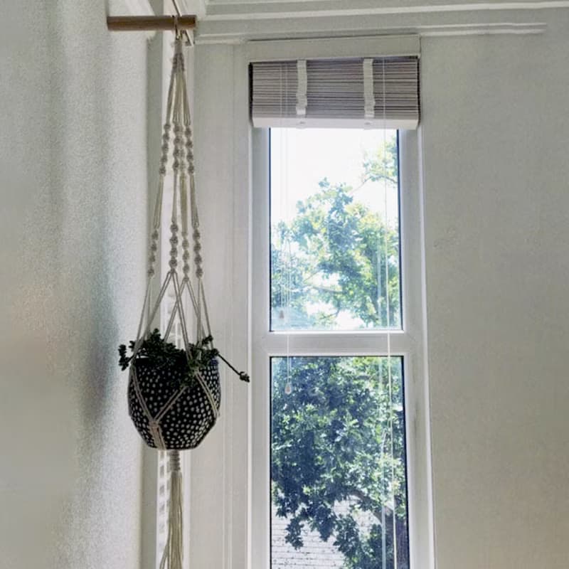 Wall Birch hook Diameter 1,5in Lamp, Handbag, Plant hook Hanger. Macrame holder