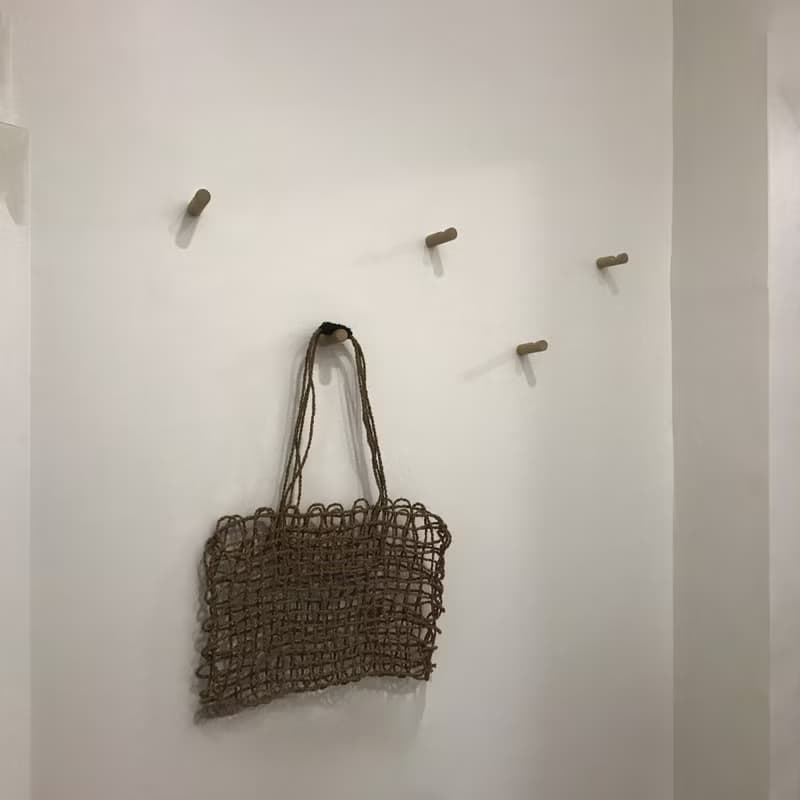 Wall Birch hook Diameter 1,5in Lamp, Handbag, Plant hook Hanger. Macrame holder