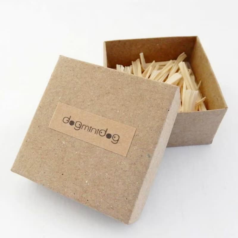Shiba Inu earrings with papercraft box for dog lovers.