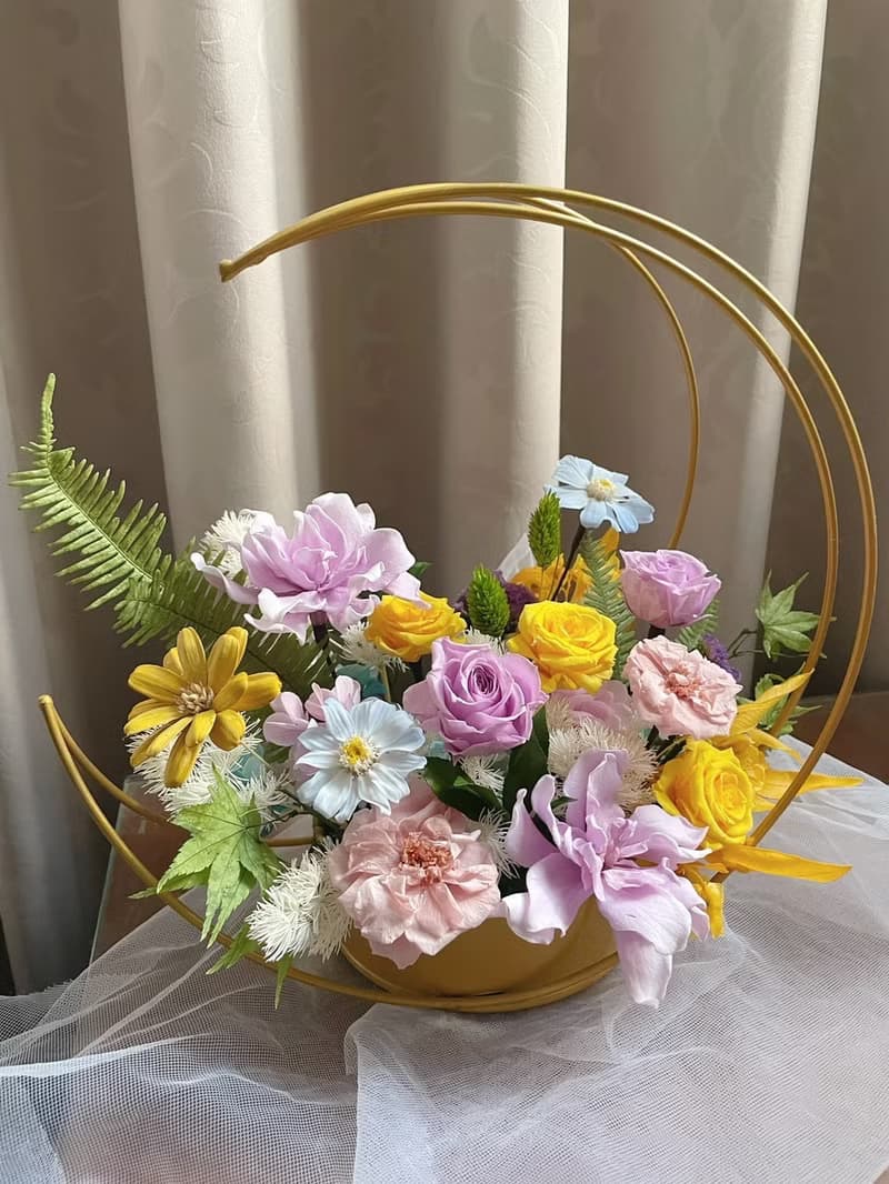 【永生花禮】紫梔子永生花/開幕花禮/升遷花禮/祝賀花禮