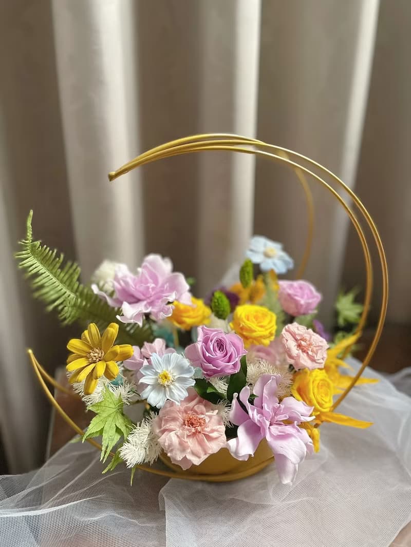 【永生花禮】紫梔子永生花/開幕花禮/升遷花禮/祝賀花禮