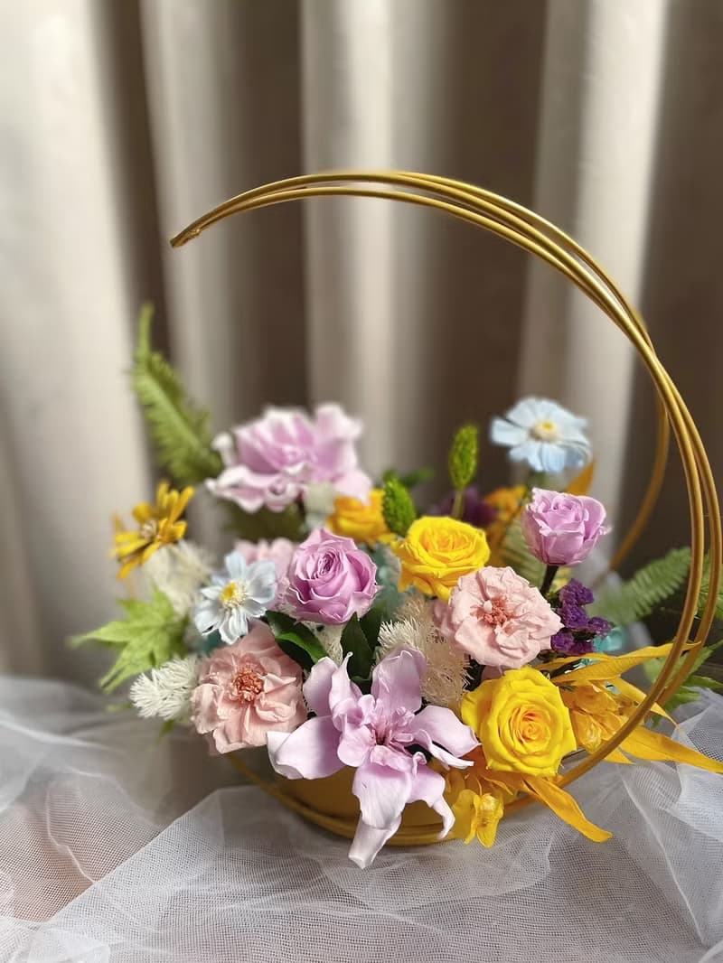 【永生花禮】紫梔子永生花/開幕花禮/升遷花禮/祝賀花禮