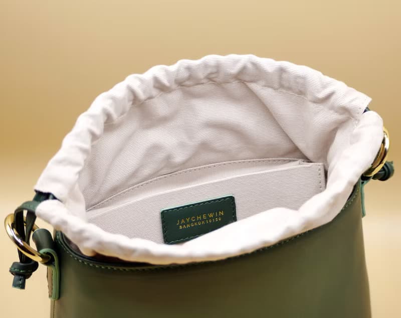 真皮包Fuji Bucket Bag  / 綠色包 Broccoli Green 綠色 斜