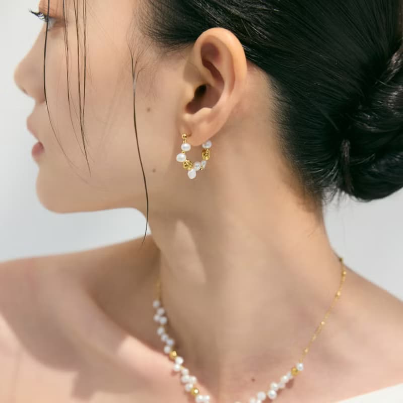 【NEW新品上市】浪沫。錯落珍珠耳環
