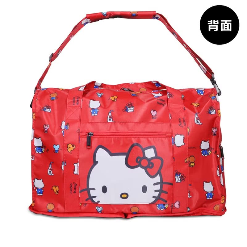 murmur 完美折疊旅袋│hello kitty 經典紅
