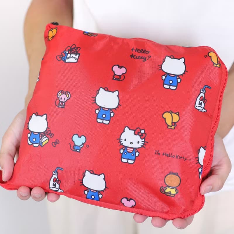 murmur 完美折疊旅袋│hello kitty 經典紅