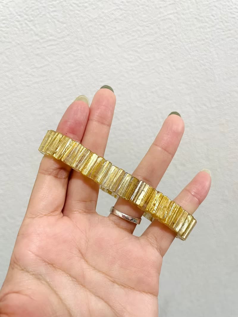 招財必備 金條閃耀【精品等級鈦晶手排】強化氣場/一物一拍
