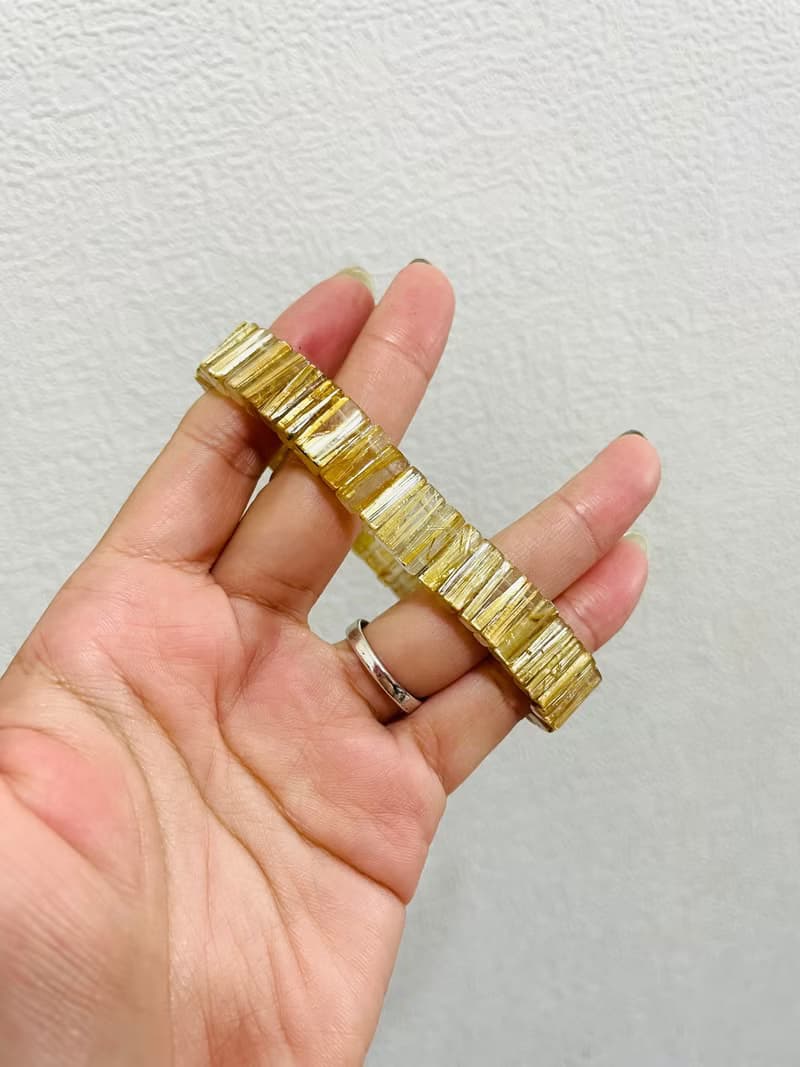 招財必備 金條閃耀【精品等級鈦晶手排】強化氣場/一物一拍