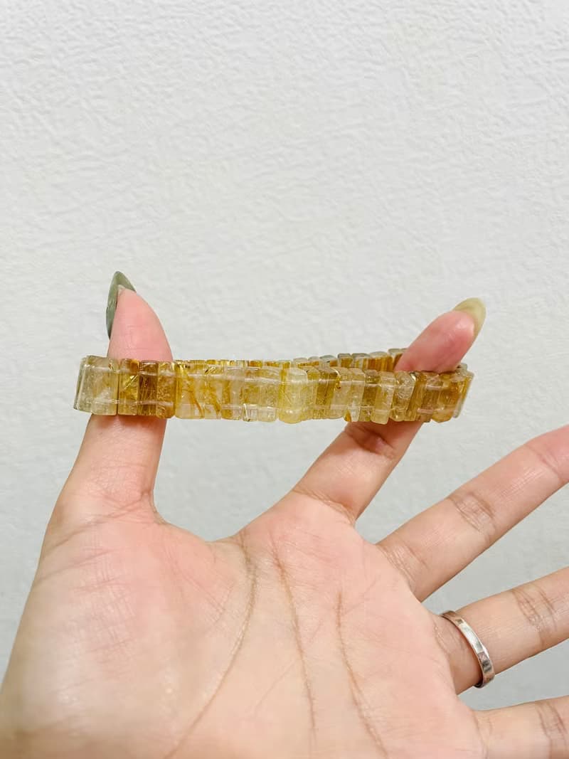 招財必備 金條閃耀【精品等級鈦晶手排】強化氣場/一物一拍