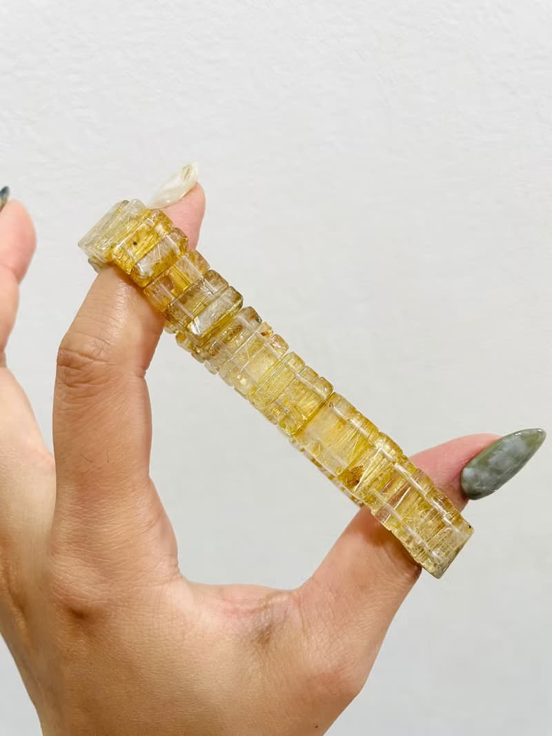 招財必備 金條閃耀【精品等級鈦晶手排】強化氣場/一物一拍