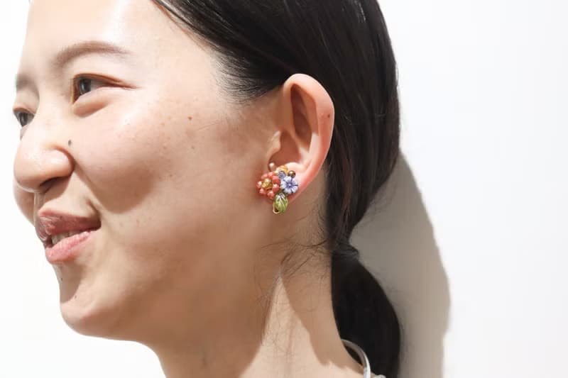 春意盎然的實り花束 / 捷克珠飾 ( 耳環 / 耳夾 )