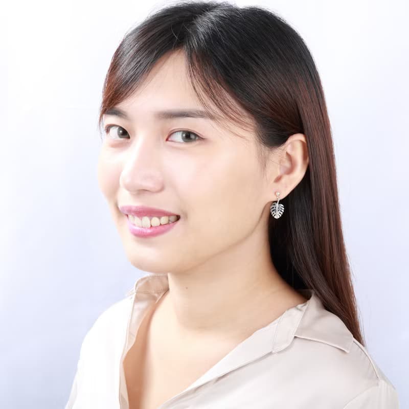 【Angel & Me】龜背芋 葉 一對 s925 純銀 耳環 耳夾 情人節 禮盒