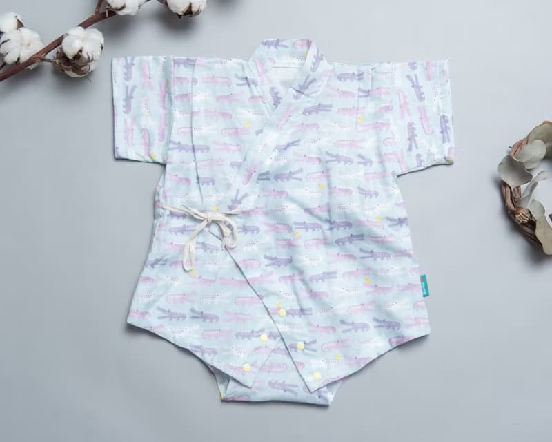 包屁甚平-動物9 嬰幼兒 寶寶 包屁衣和服 浴衣 睡衣 禮盒新生兒