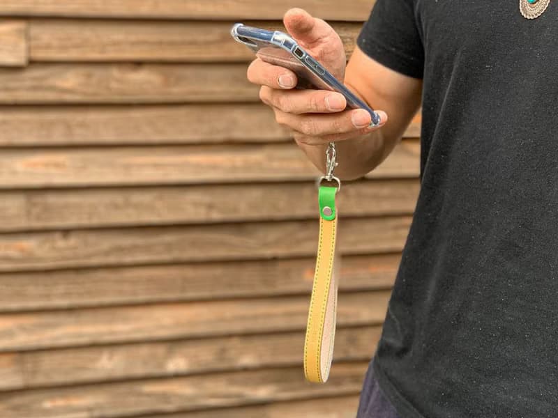 BELT　フレッシュ過ぎるライム×レモン　ベルトステッチストラップ　ポーチの持ち手にも　BSS-YG-G