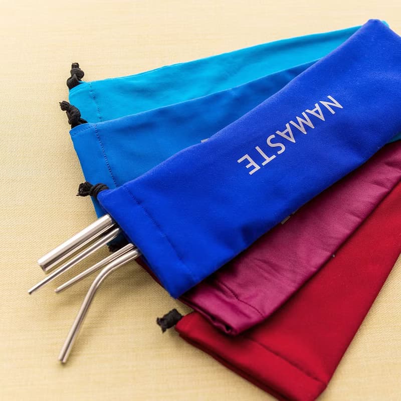 【NAMASTE】長型束口袋/環保餐具袋 (6色)