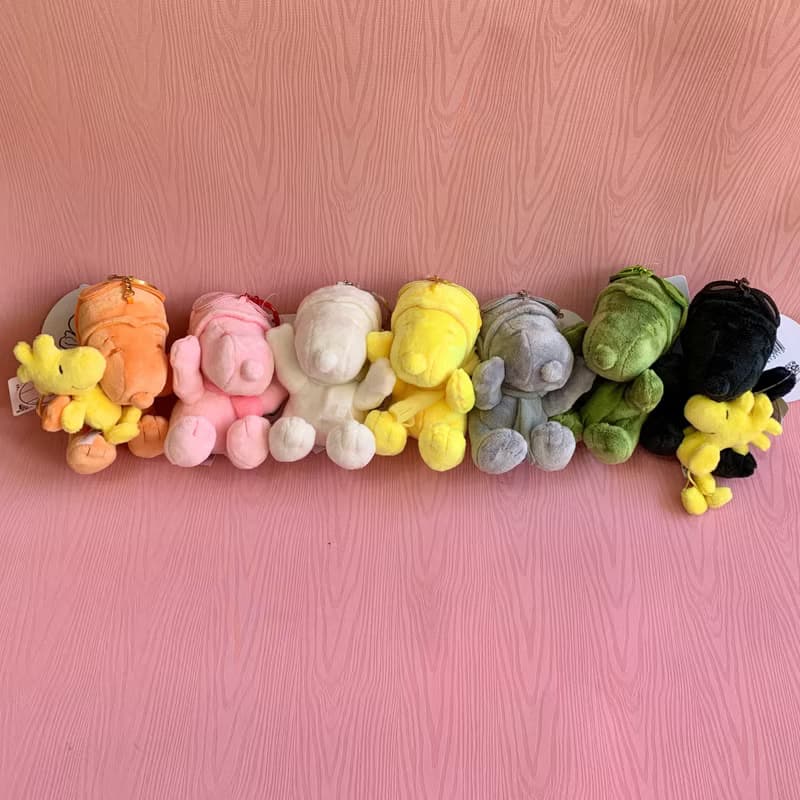黃色 Snoopy 史努比鑰匙圈吊飾淺黃 史奴比包包掛飾吊飾