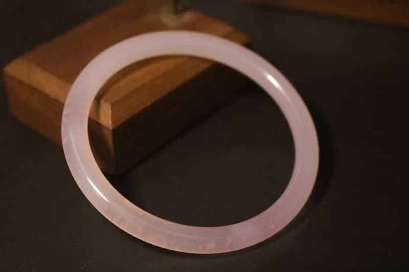 粉色叮噹鐲子粉色圓條復古手鐲禮盒裝