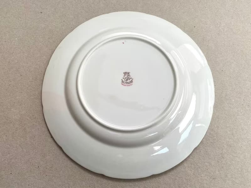 復古麵包和黃油盤復古 EB Foley 英格蘭骨瓷 Montrose