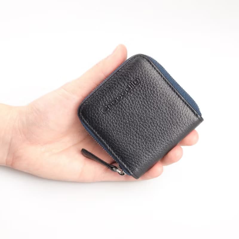 【送禮推薦 熱銷人氣商品】輕巧零錢包 真皮荔枝紋拉鍊 情侶禮物