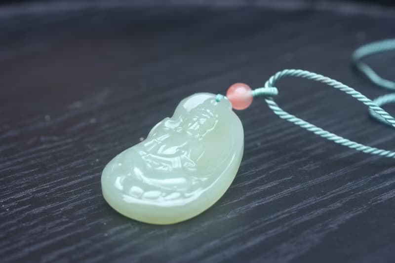 【觀音】和田青玉觀音菩薩 項鏈 掛件掛飾吊墜保平安送禮佳品