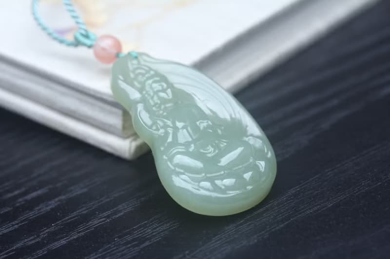 【觀音】和田青玉觀音菩薩 項鏈 掛件掛飾吊墜保平安送禮佳品