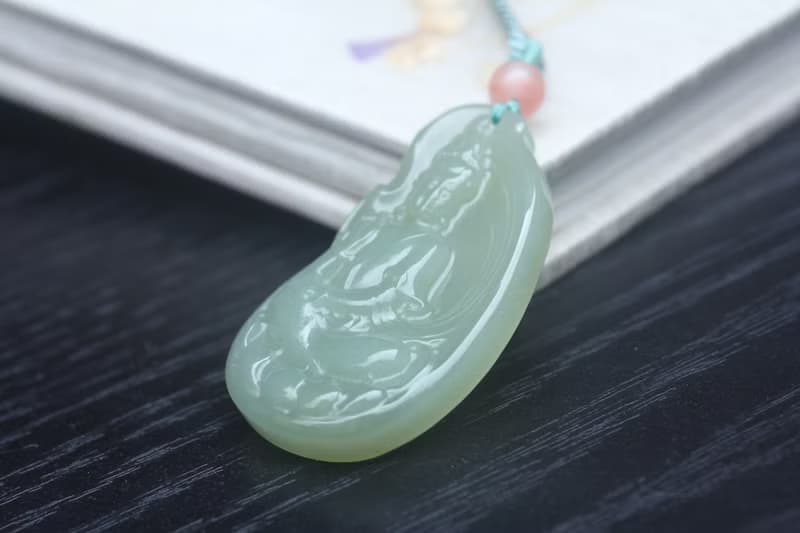 【觀音】和田青玉觀音菩薩 項鏈 掛件掛飾吊墜保平安送禮佳品