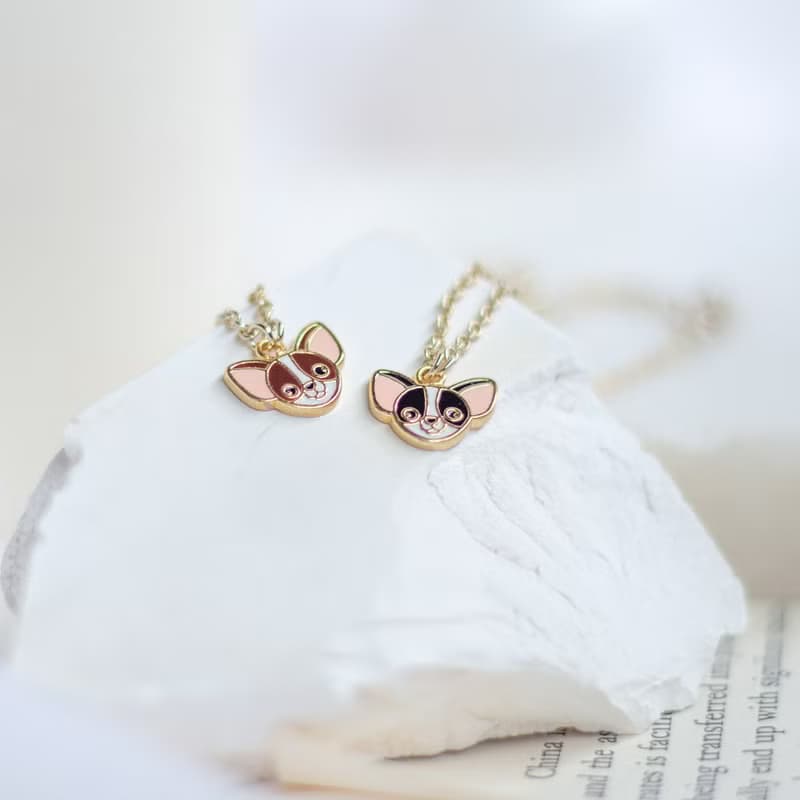 吉娃娃 手鍊 項鍊 狗狗 寵物飾品 紙盒包裝 生日禮物