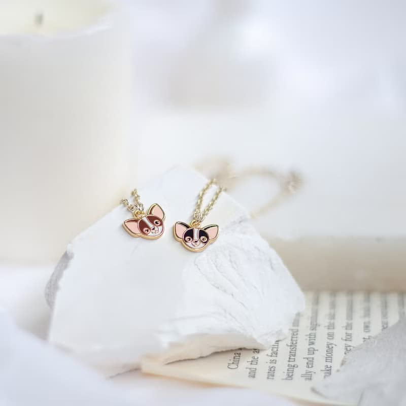 吉娃娃 手鍊 項鍊 狗狗 寵物飾品 紙盒包裝 生日禮物