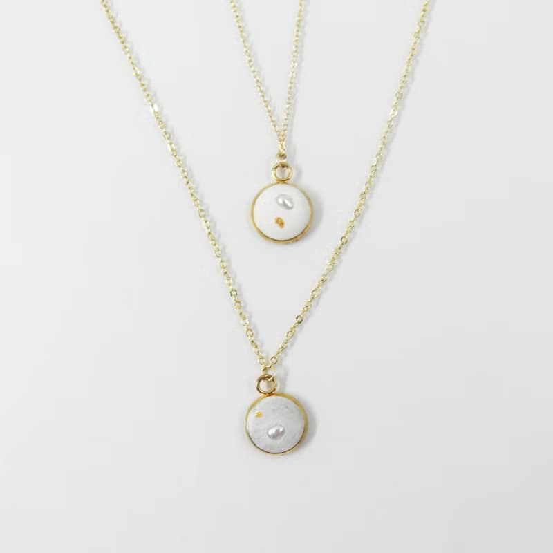 珍珠系列-優雅珍珠水泥項鍊(生日禮物/情人禮物)